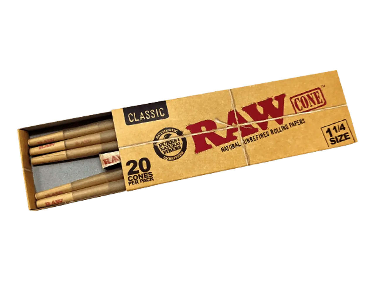 RAW Pre-rolled papers - 1 1/4 (20 Pack) - - Pre-rolls - RAW - Cali Tobacconist