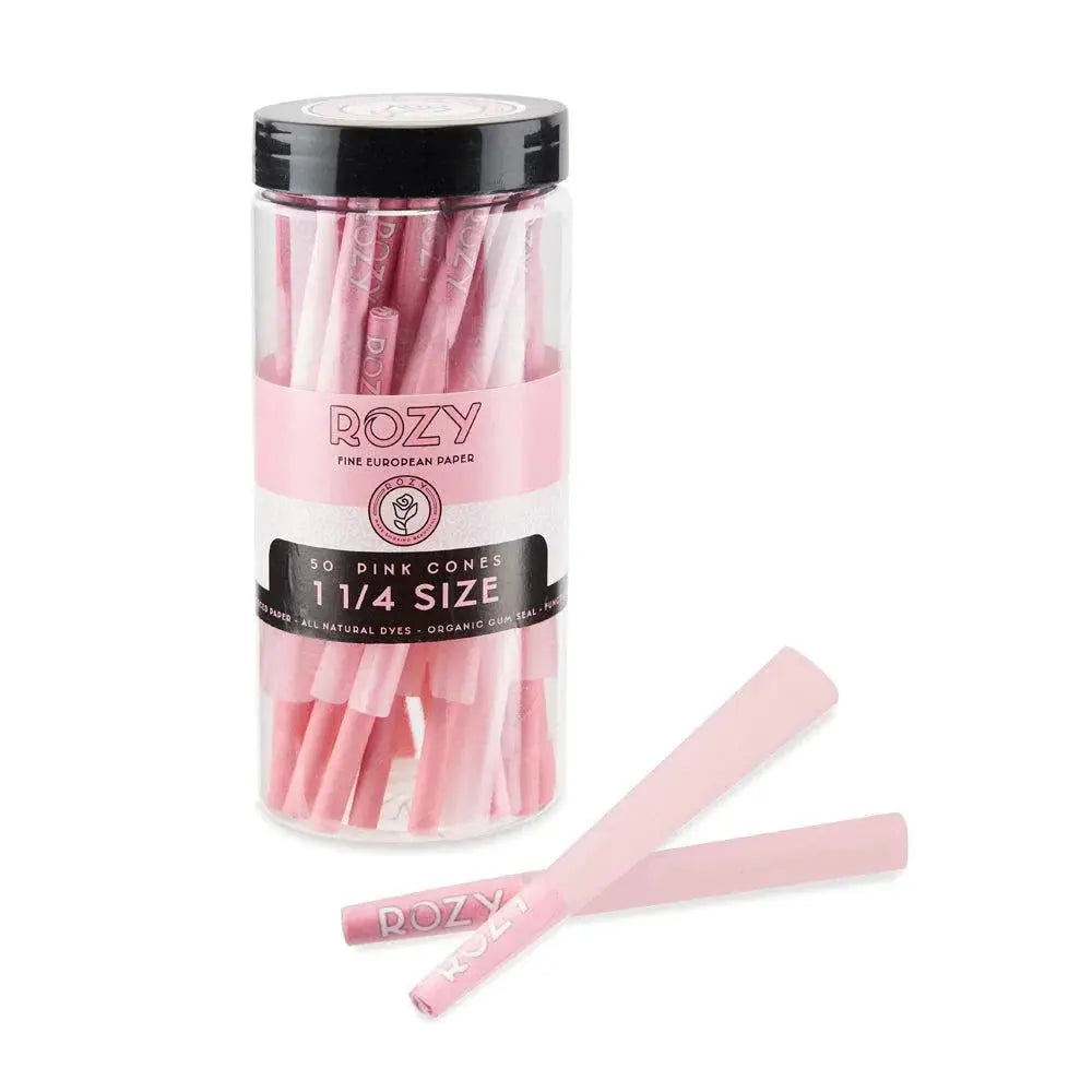 ROZY Pink Pre Rolled Cones - 1 1/4 Rolled Cones 50pk - - Pre-rolls - ROZY - Cali Tobacconist