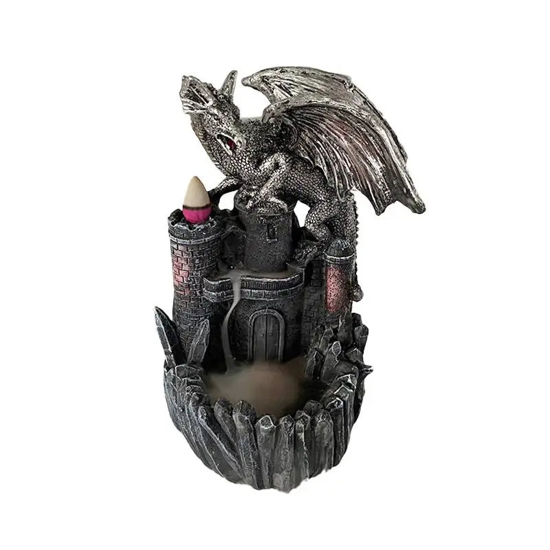 Waterfall Backflow Incense Burners - Waterfall Backflow Incense Burners - Silver Dragon - - Incense - Cali - Cali Tobacconist