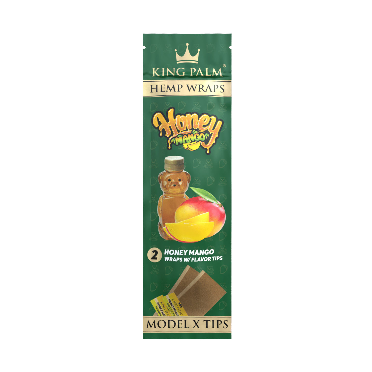 King Palm Flavoured Hemp Wraps (15 Pack) - Honey Mango King Palm