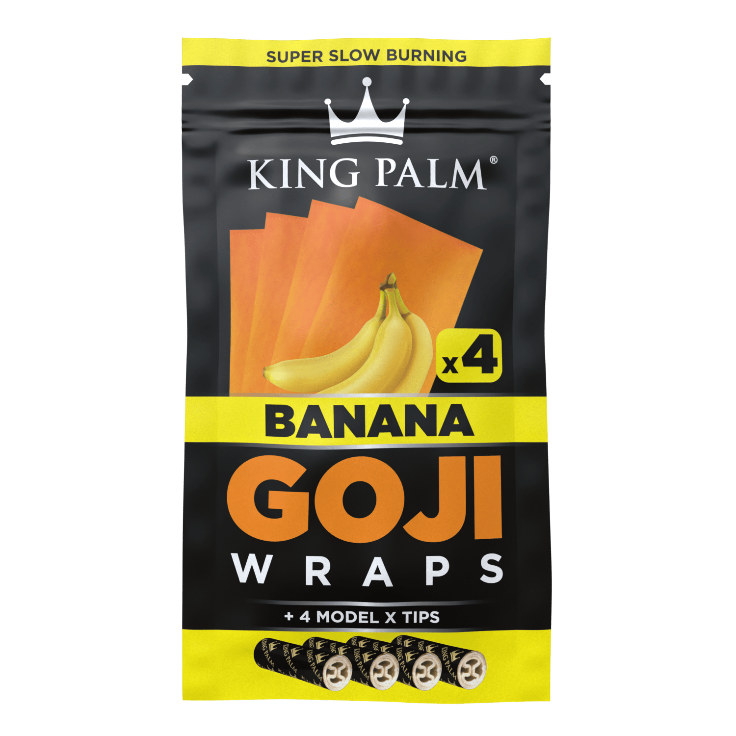 King Palm 4pk Goji Wraps 15 Pack - Banana King Palm