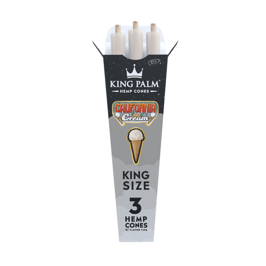 King Palm King Size Hemp Cones - California Cream King Palm