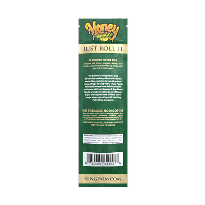 King Palm Flavoured Hemp Wraps (15 Pack) - Honey Mango King Palm