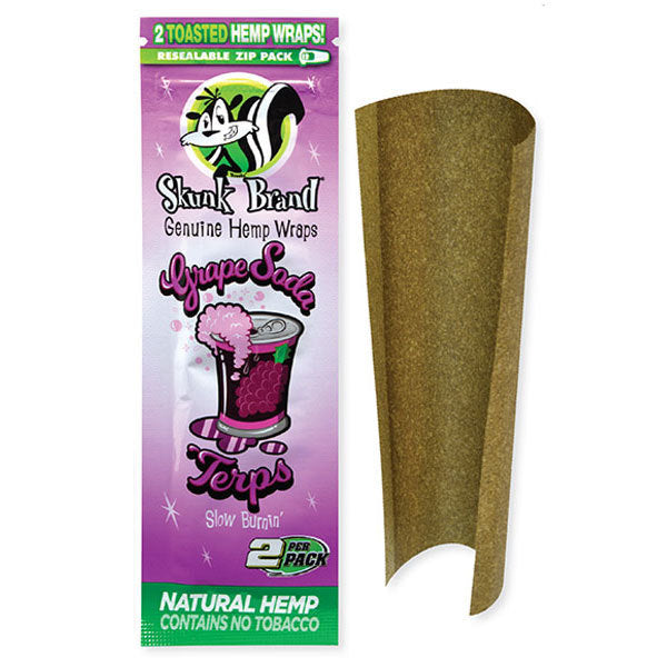 Skunk Brand Terp Infused Hemp Wraps - Grape Soda Skunk Brand