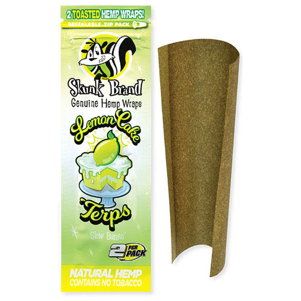 Skunk Brand Terp Infused Hemp Wraps - Lemon Cake Skunk Brand