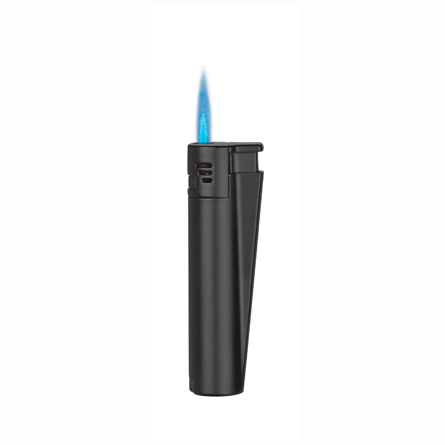 Clipper Classic Large | Premium Metal - Jet Flame - Matte Black - Cali Distributions - Lighters Clipper -