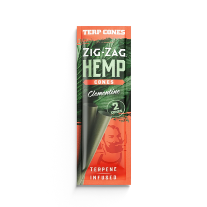 Zig Zag Terpene Infused Hemp Cones - Clementine - Cali Distributions - Pre-Rolled Papers Juicy Jay's -