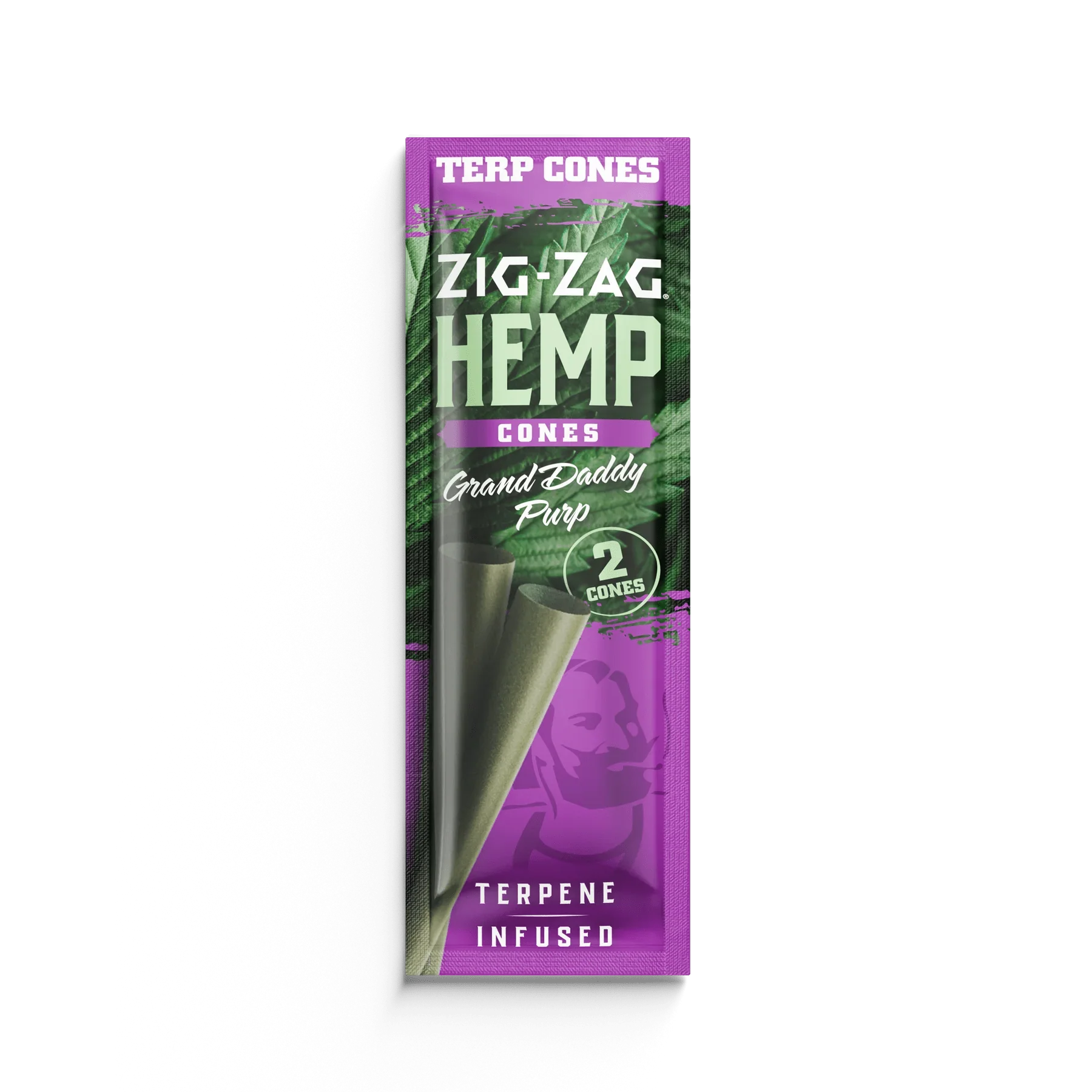 Zig Zag Terpene Infused Hemp Cones - Grand Daddy Purp - Cali Distributions - Pre-Rolled Papers Juicy Jay's -