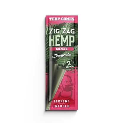 Zig Zag Terpene Infused Hemp Cones - Shortcake - Cali Distributions - Pre-Rolled Papers Juicy Jay's -