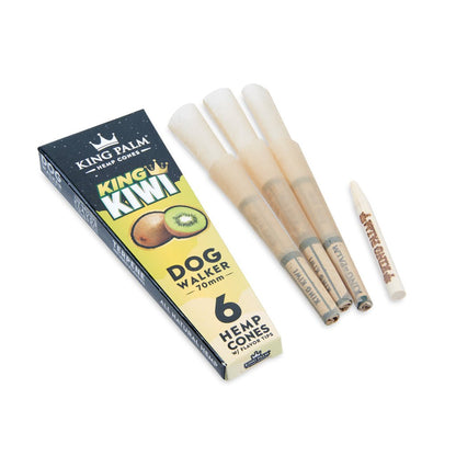 King Palm Dogwalker Size Hemp Cones 30ct Display – King Kiwi - Cali Distributions - Pre-Rolled Papers King Palm -