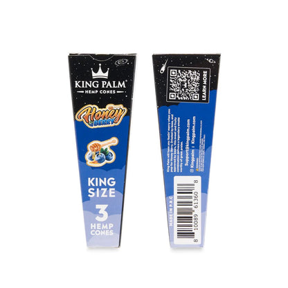 King Palm King Size Hemp Cones (30 Pack) - Honey Berry - Cali Distributions - Pre-Rolled Papers King Palm -