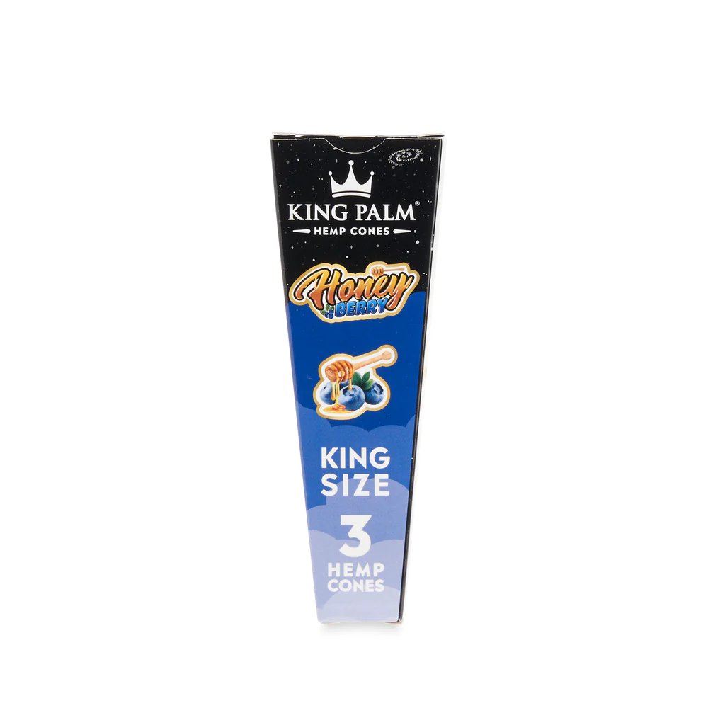 King Palm King Size Hemp Cones (30 Pack) - Honey Berry - Cali Distributions - Pre-Rolled Papers King Palm -