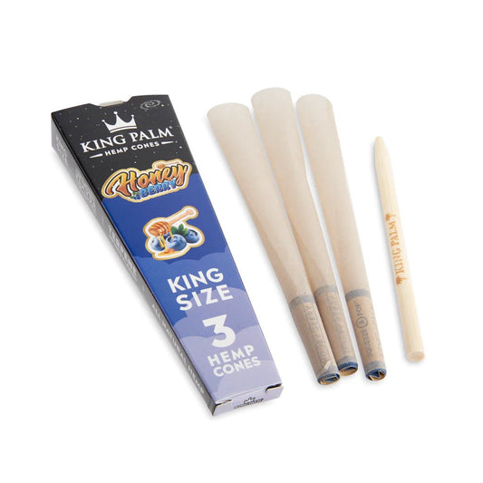 King Palm King Size Hemp Cones (30 Pack) - Honey Berry - Cali Distributions - Pre-Rolled Papers King Palm -