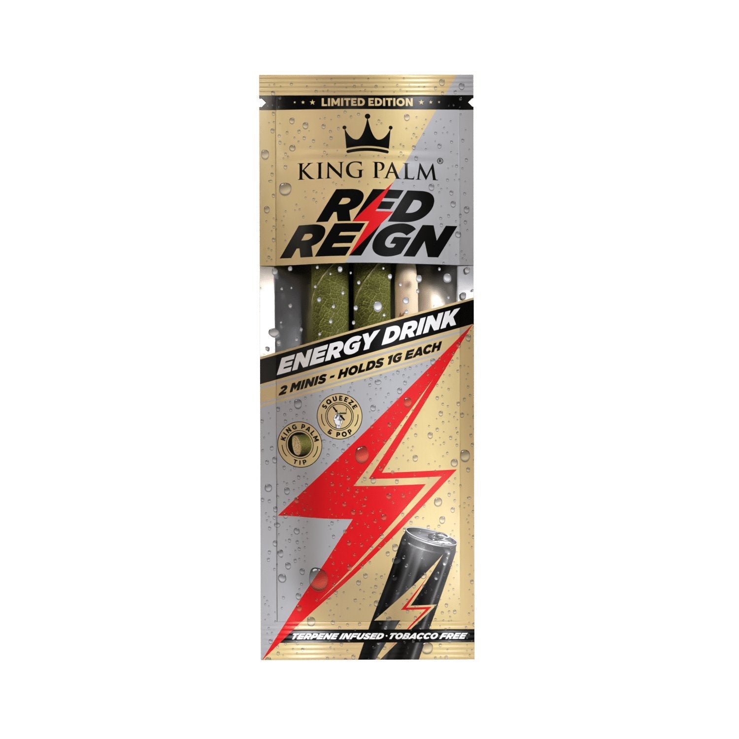 King Palm Mini Pre-roll (1g, 20 Pack) - Red Reign - Cali Distributions - Pre-Rolled Papers King Palm -