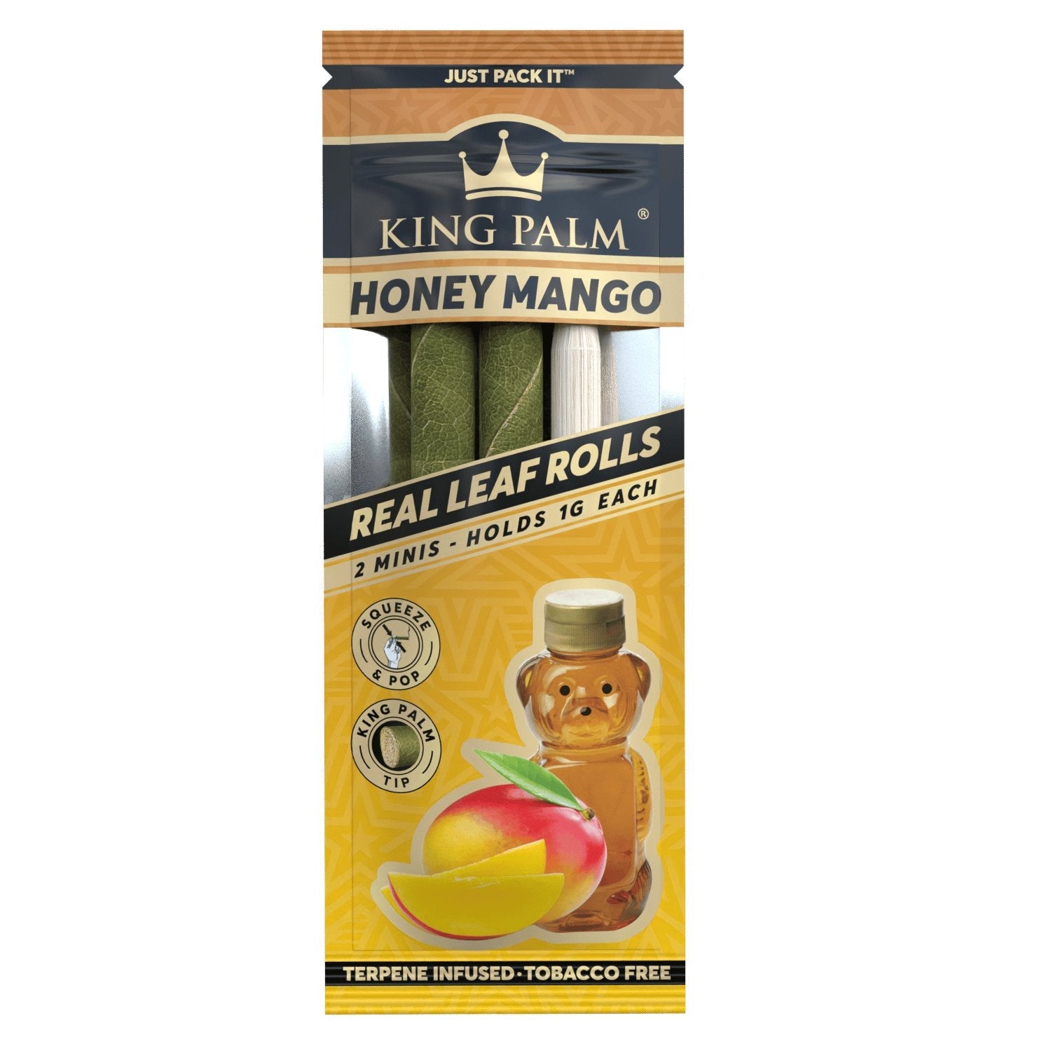 King Palm Mini Pre-roll - Honey Mango (1g, 20 Pack) - Cali Distributions - Pre-Rolled Papers King Palm -