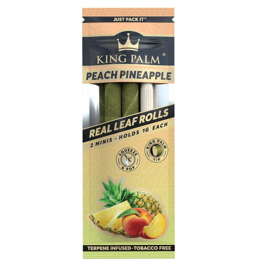 King Palm Mini Pre-roll - Peach Pineapple (1g, 20 Pack) - Cali Distributions - Pre-Rolled Papers King Palm -