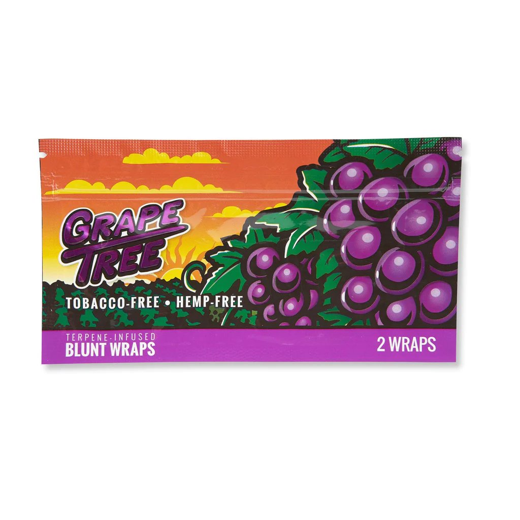 Terpene-Infused Blunt Wraps 12 Pack - Grape Tree - Cali Distributions - Blunt wraps Orchard Beach Farms -