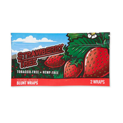 Terpene-Infused Blunt Wraps 12 Pack - Strawberry Tree - Cali Distributions - Blunt wraps Orchard Beach Farms -