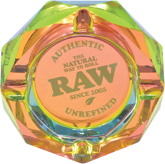 RAW Rainbow Glass Ashtray - Cali Distributions - Ashtrays Raw -